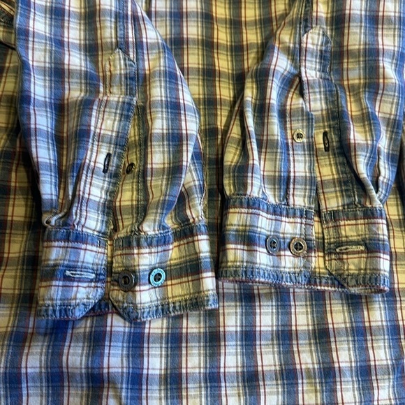 LL Bean XL Tall button down plaid long sleeve shirt 2 front pockets 100% cotton - Picture 10 of 11